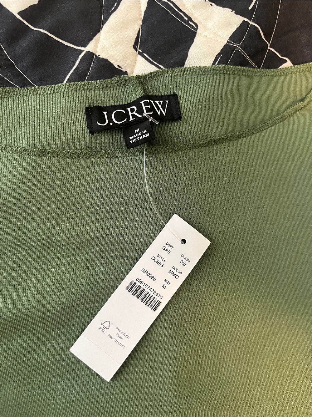 J.Crew Sleeveless Shell Sage Green Medium NWT - Picture 3 of 8